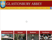 Tablet Screenshot of glastonburyabbey.org