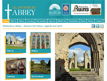 Tablet Screenshot of glastonburyabbey.com